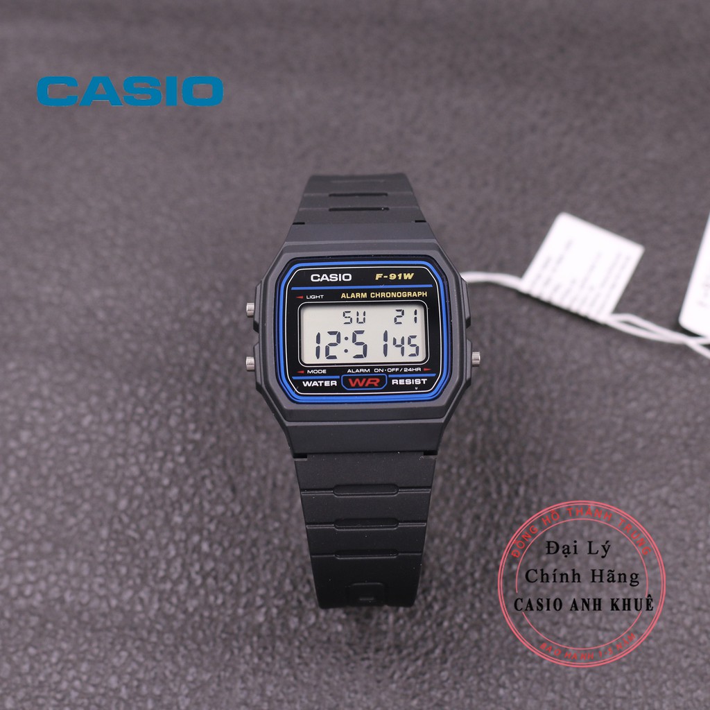 Đồng hồ nam Casio F-91W-1DG dây nhựa | BigBuy360 - bigbuy360.vn