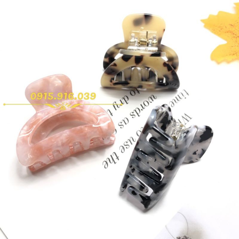 Kẹp Tóc Nhựa Vòng Cung Phối Màu, kẹp càng cua nhựa arylic