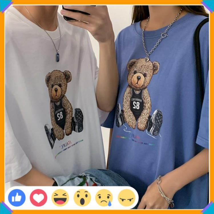 🎁SALE 50%🎁 Áo Thun Thời Trang Unisex , Áo Thun Nam Nữ Hình Gấu 82 Đáng Yêu | BigBuy360 - bigbuy360.vn