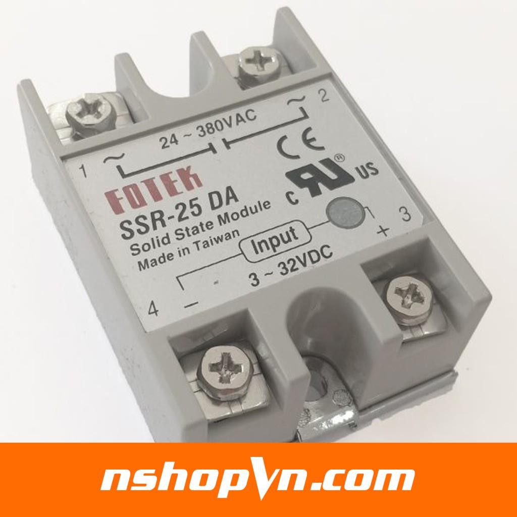 Relay rắn SSR Fotek (Made in Taiwan) SSR 25 DA / 40 DA / 60 DA / 75 DA / 100 DA