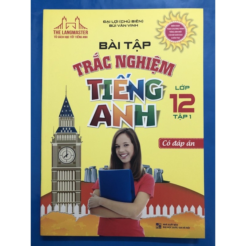 Sách - Bài tập trắc nghiệm tiếng anh lớp 12 (Combo 2 tập)