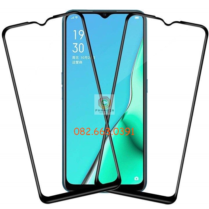Kính cường lực Full màn Oppo A11 Full keo, 9H bền, chuẩn