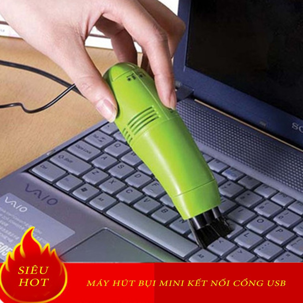 Máy hút bụi mini sạch bụi cho bàn phím máy tính có kết nối qua cổng USB