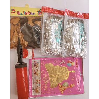 SET TRANG TRÍ SINH NHẬT SP-0005 (Tặng kèm băng dính + bơm tay) + (BÓNG BAY SINH NHẬT) + (TRANG TRÍ SINH NHẬT GIÁ RẺ)