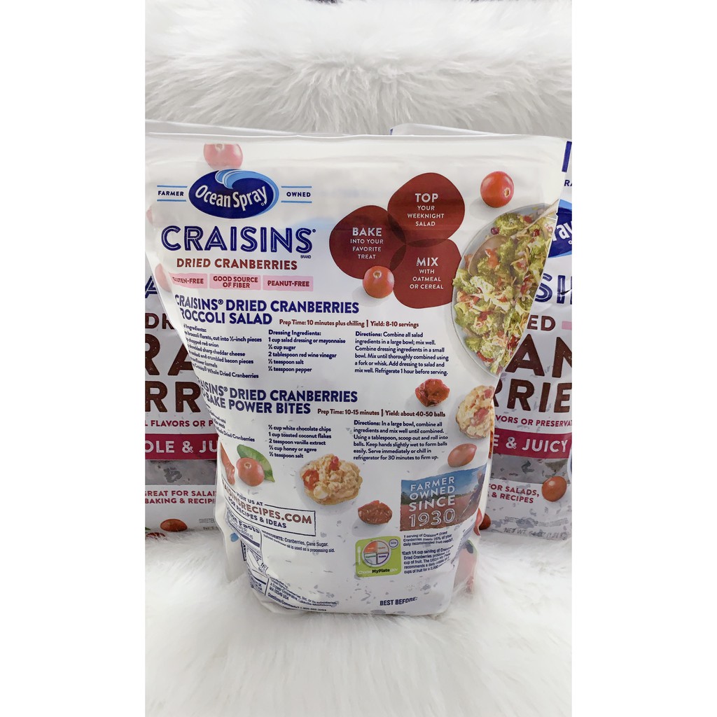 Ocean Spray nam việt quất Cranberry Craisins