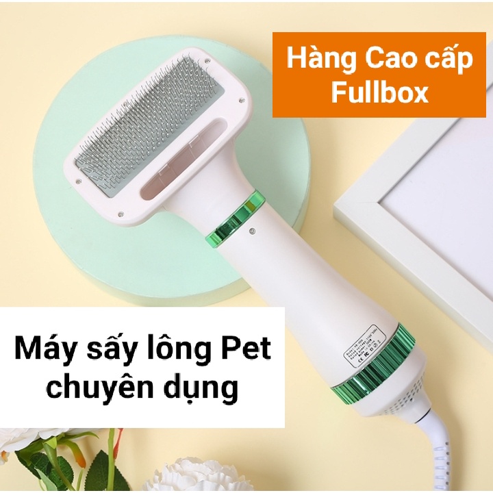 Máy sấy lông cho chó mèo kiêm lược chải lông  - Dễ dàng điều chỉnh tốc độ gió