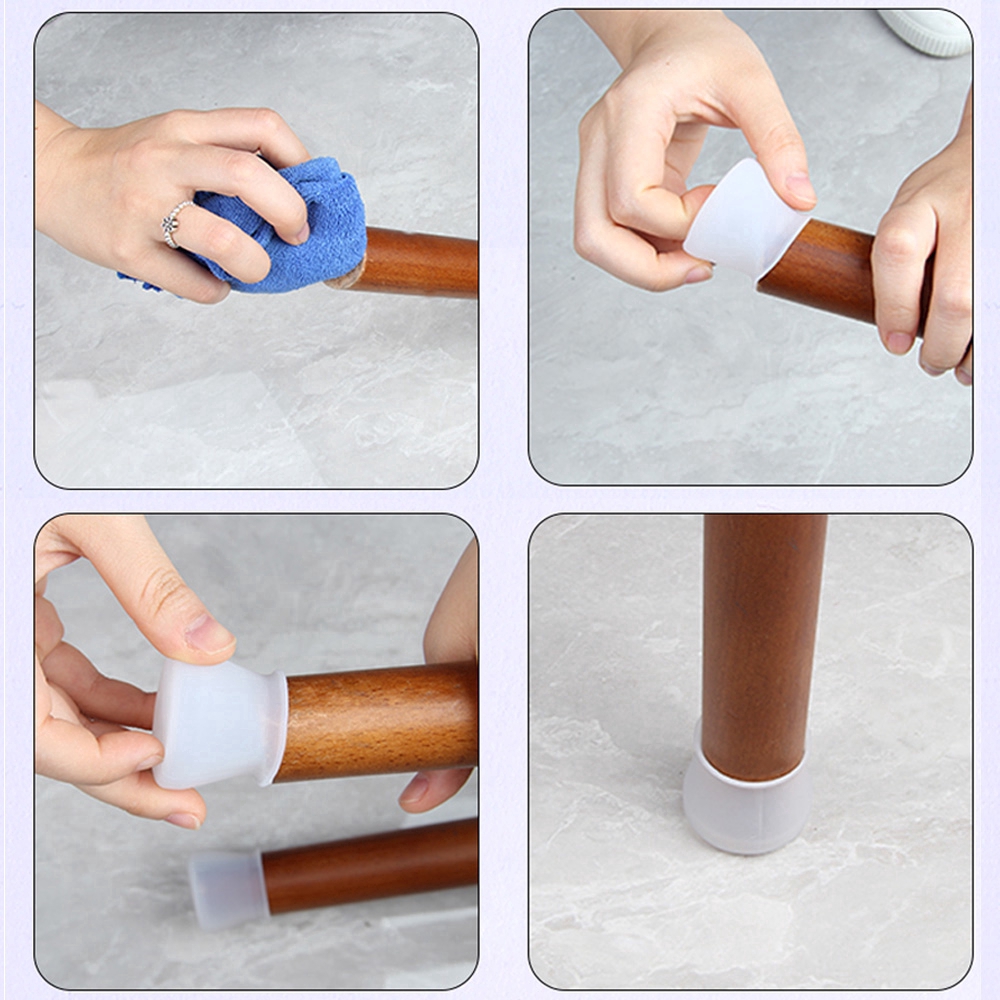 Onuobao thảm bàn ghế Chất liệu silicone 1 gói 4