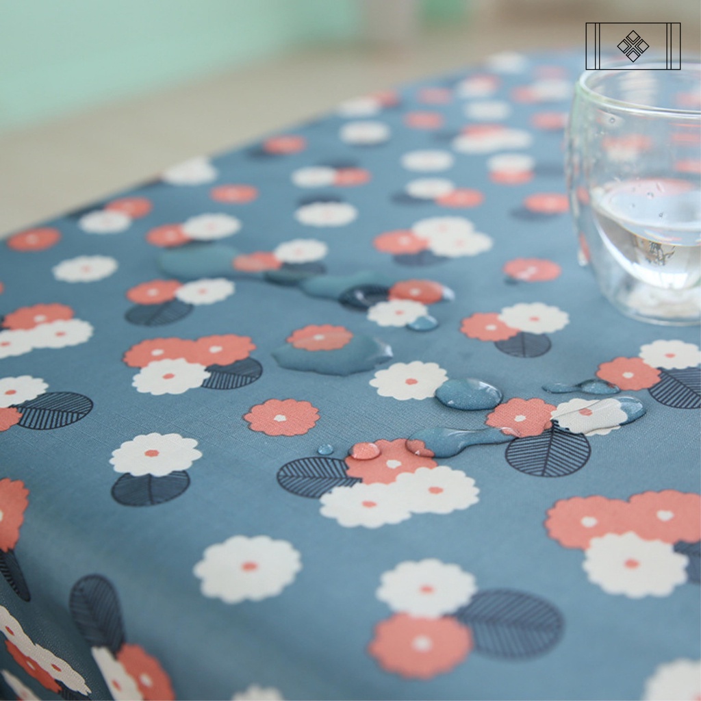 Khăn trải bàn Thảm Vintage chất liệu PVC chống thấm nước