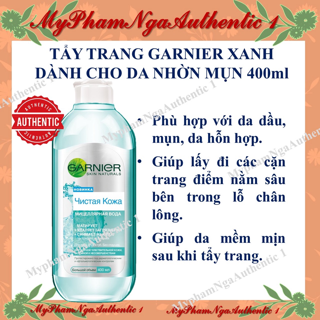 TẨY TRANG GARNIER LÀM SẠCH DA CHO LÀN DA NHỜN, NHẠY CẢM VÀ DỄ BỊ TỔN THƯƠNG