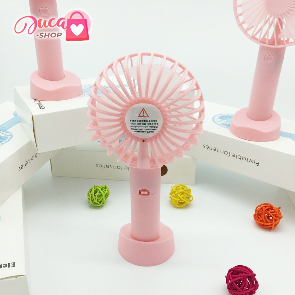 Quạt mini tích điện cầm tay có đế để bàn siêu hot | BigBuy360 - bigbuy360.vn