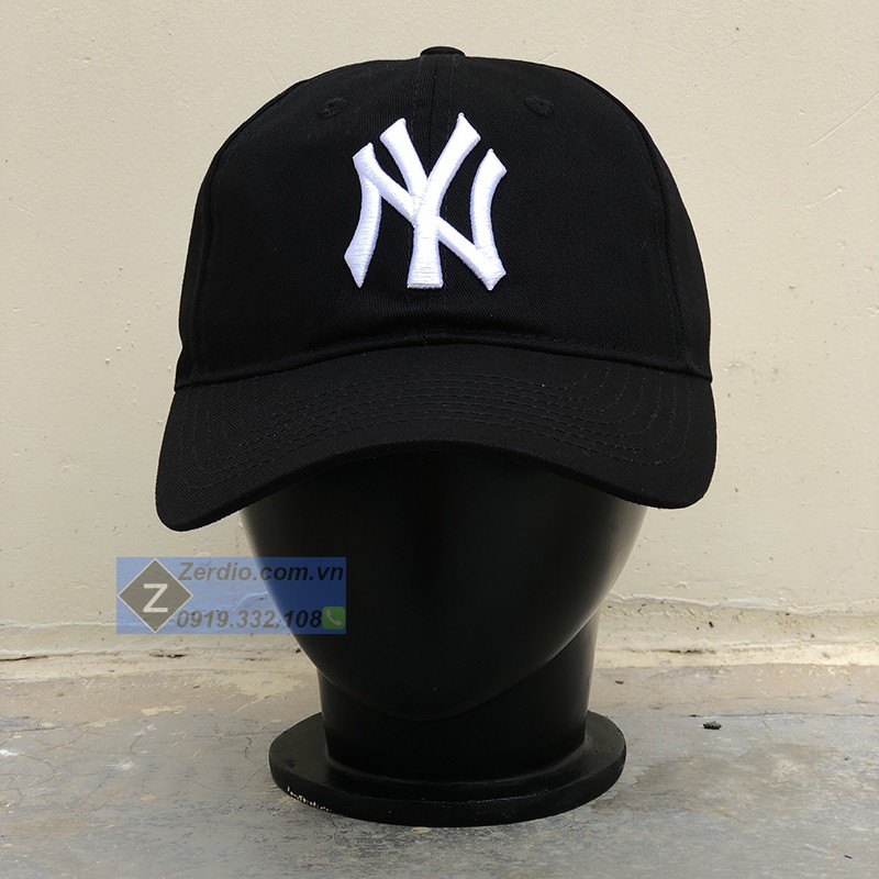 Nón lưỡi trai Ny Classic form mềm màu đen cho nam và nữ full tem tag - M123