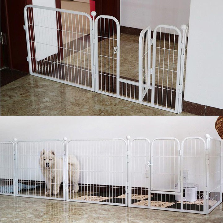 Chuồng quây ghép 6 tấm sơn tĩnh điện dành cho chó - CutePets Phụ kiện thú cưng Pet shop Hà Nội