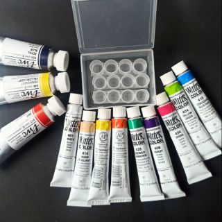 Set mix màu nước Shinhan Pro / Shinhan PWC có tông pastel,  tông cơ bản 0.5/1ml