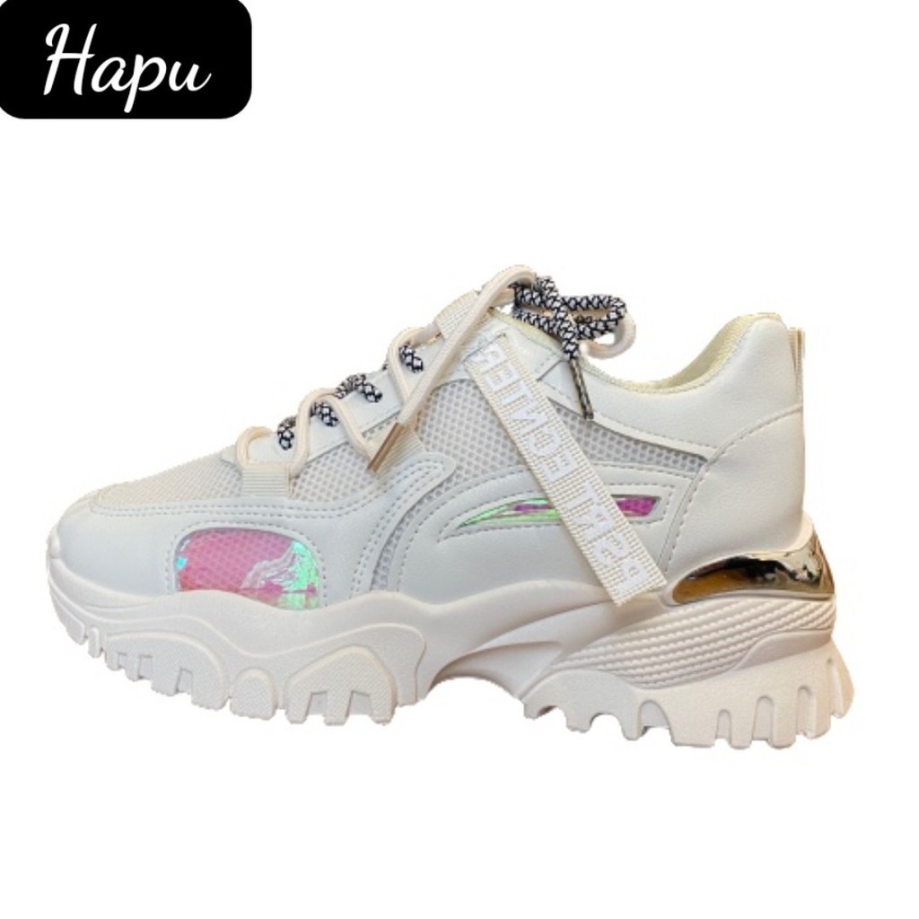 Giày sneaker nữ HAPU thể thao thời trang , cá tính 707 Hot Trend mới nhất 2021 ( 3 màu )