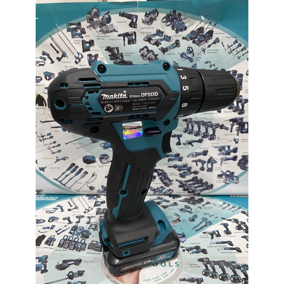 Máy khoan vặn vít dùng pin 12V Makita DF333D.  BN.