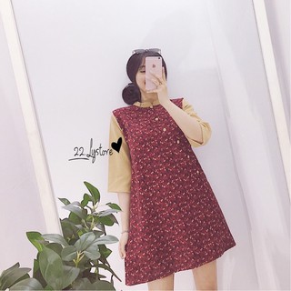 ĐẦM tàu hoa dáng suông - 22.Lystore