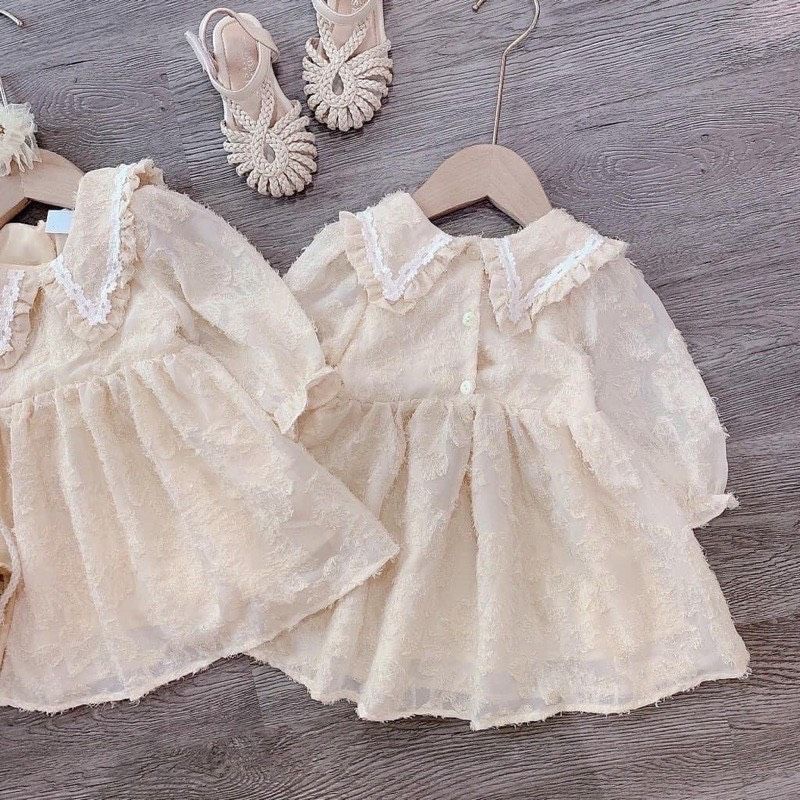 VÁY BABYDOL DÀI TAY MÀu BE CHO BÉ GÁI