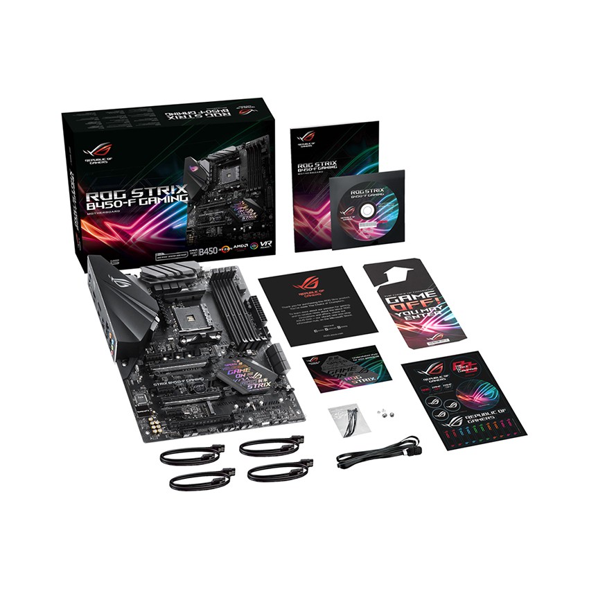 Mainboard ASUS ROG STRIX B450-F GAMING (AMD B450, Socket AM4, ATX, 4 khe RAM DDR4)