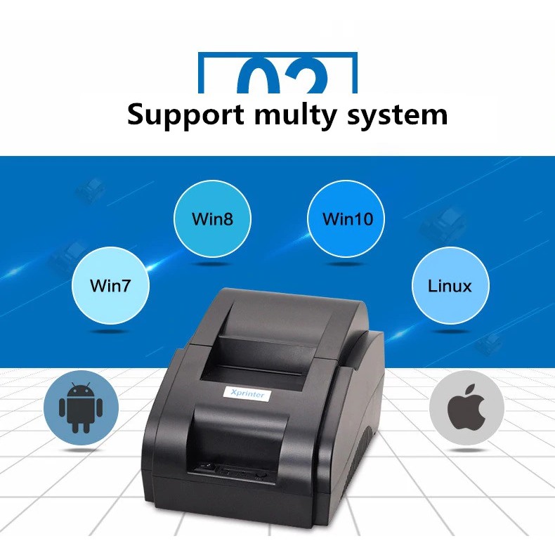 Máy in hóa đơn XPRINTER XP 58IIH Kết nối cổng USB + Bluetooth | BigBuy360 - bigbuy360.vn