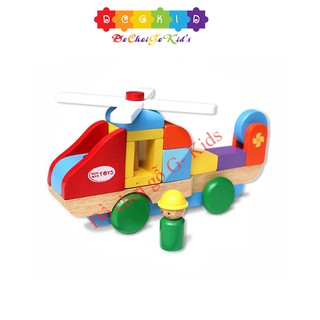 Trực thăng lắp ráp - Đồ chơi gỗ Winwintoys