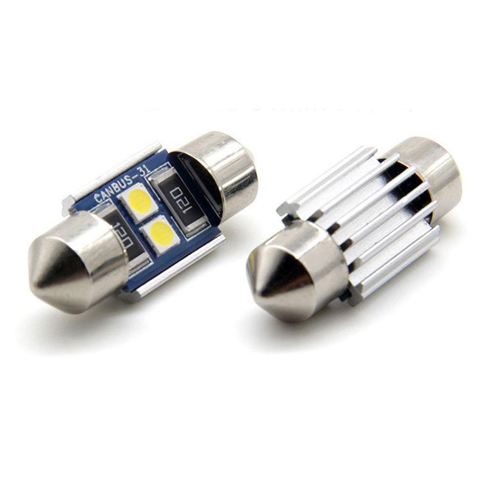 2 Đèn LED Đọc Sách DC12V 3030 2SMD COB Không Lỗi Cho Xe Hơi