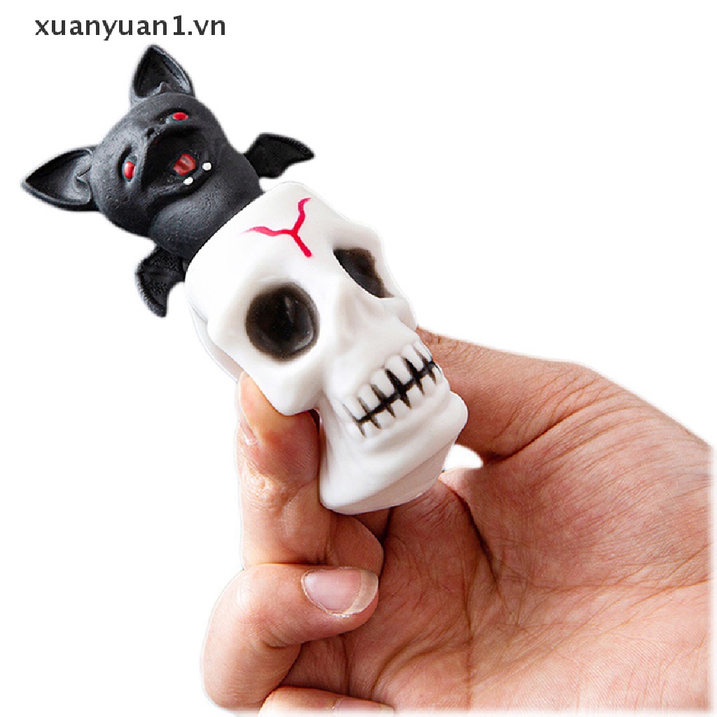 Ly Cao Su Hình Đầu Lâu Dơi Vui Nhộn Trang Trí Tiệc Halloween