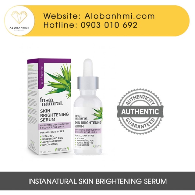 DATE tháng 8/ 2022 Serum làm trắng da Insta Natural Brightening 30ml
