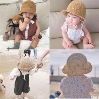 nón cói Ajuma hàn quốc cho bé