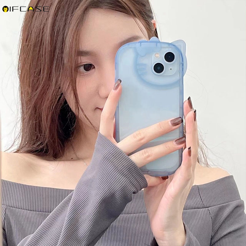 Ốp Điện Thoại Mềm Trong Suốt Chống Sốc In Hình Mèo Hello Kitty Cho iPhone 13 12 11 Pro Max