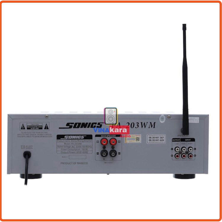 Combo Amply Arirang PA-203WM (kèm 2 micro) + Loa Arirang Jant-II + Đầu Karaoke Arirang AR-36D Chính hãng