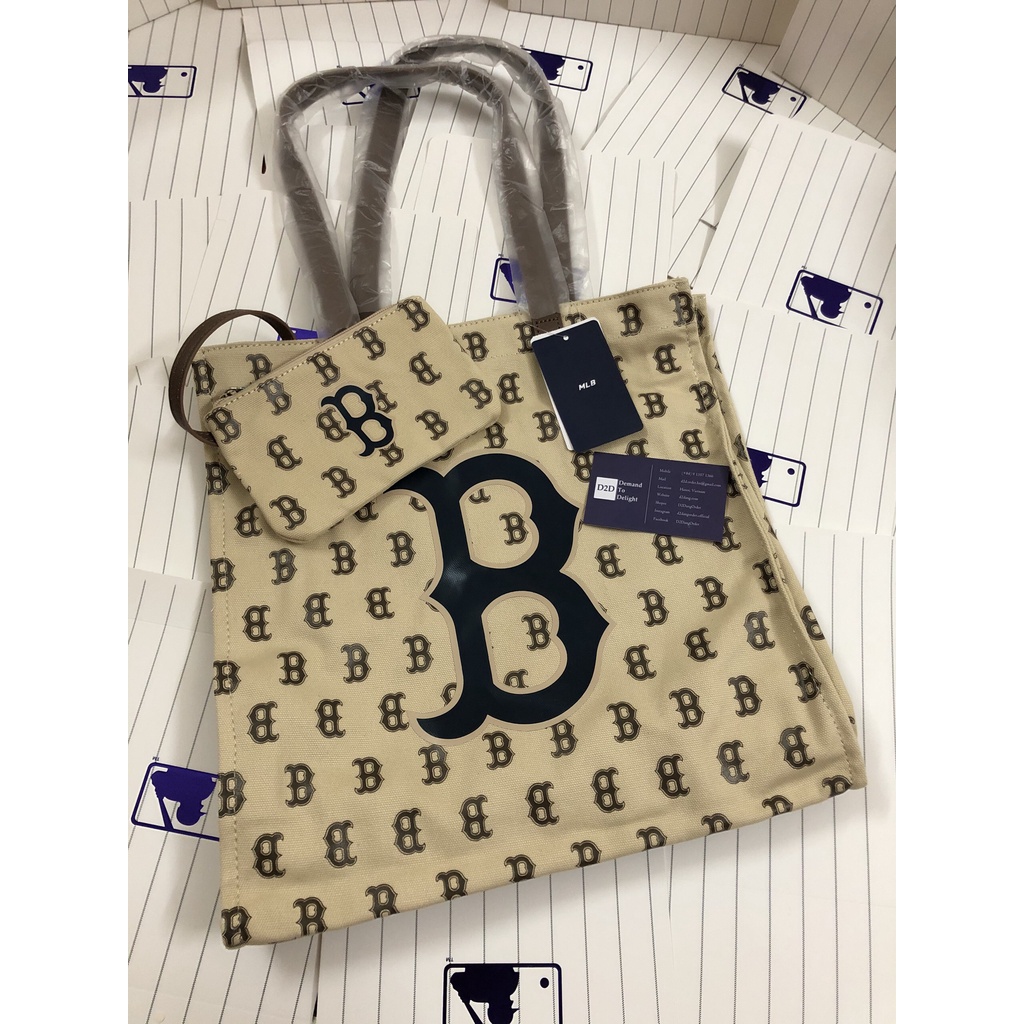 Túi Đeo Vai MLB Bản To Kèm Ví Nhỏ Logo In Họa Tiết Mono Siêu Đẹp