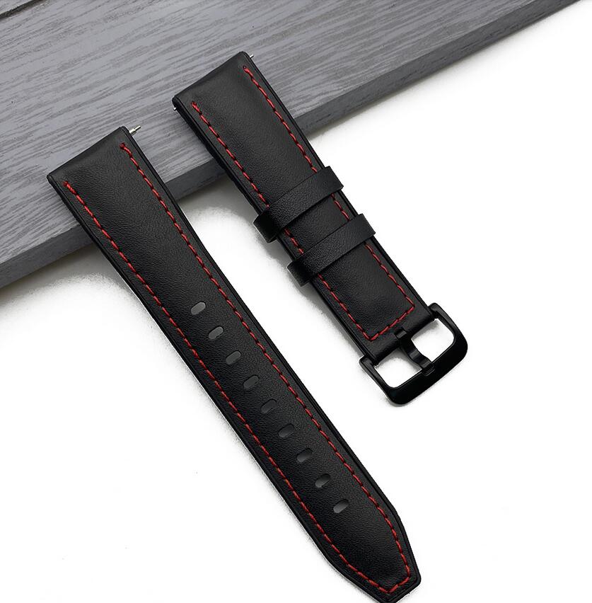 Dây đeo bằng da thật 22mm dành cho đồng hồ Huawei Gt 2 Gt2 Pro Honor Magic 1 2 46mm tùy chọn