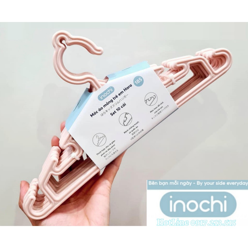 Set 20 Móc áo mỏng trẻ em - trẻ sơ sinh HARA 185 Inochi