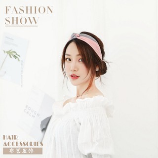 Băng Đô Nữ Vải Lụa Thắt nút XINH style HÀN QUỐC Thun Sau Co Giãn Không Kẽm Gấp Gọn Dễ Dàng