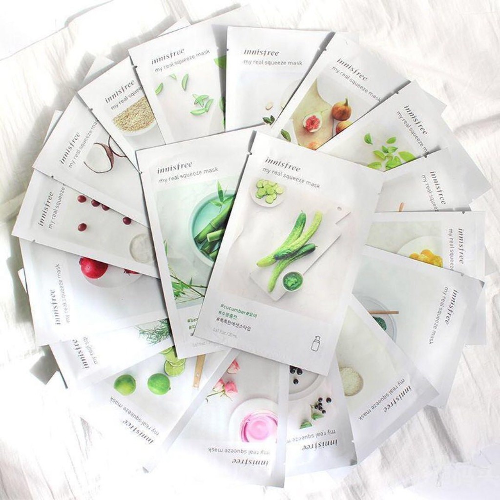 MẶT NẠ GIẤY INNISFREE MY REAL SQUEEZE MASK CÁC LOẠI | Shopee Việt Nam