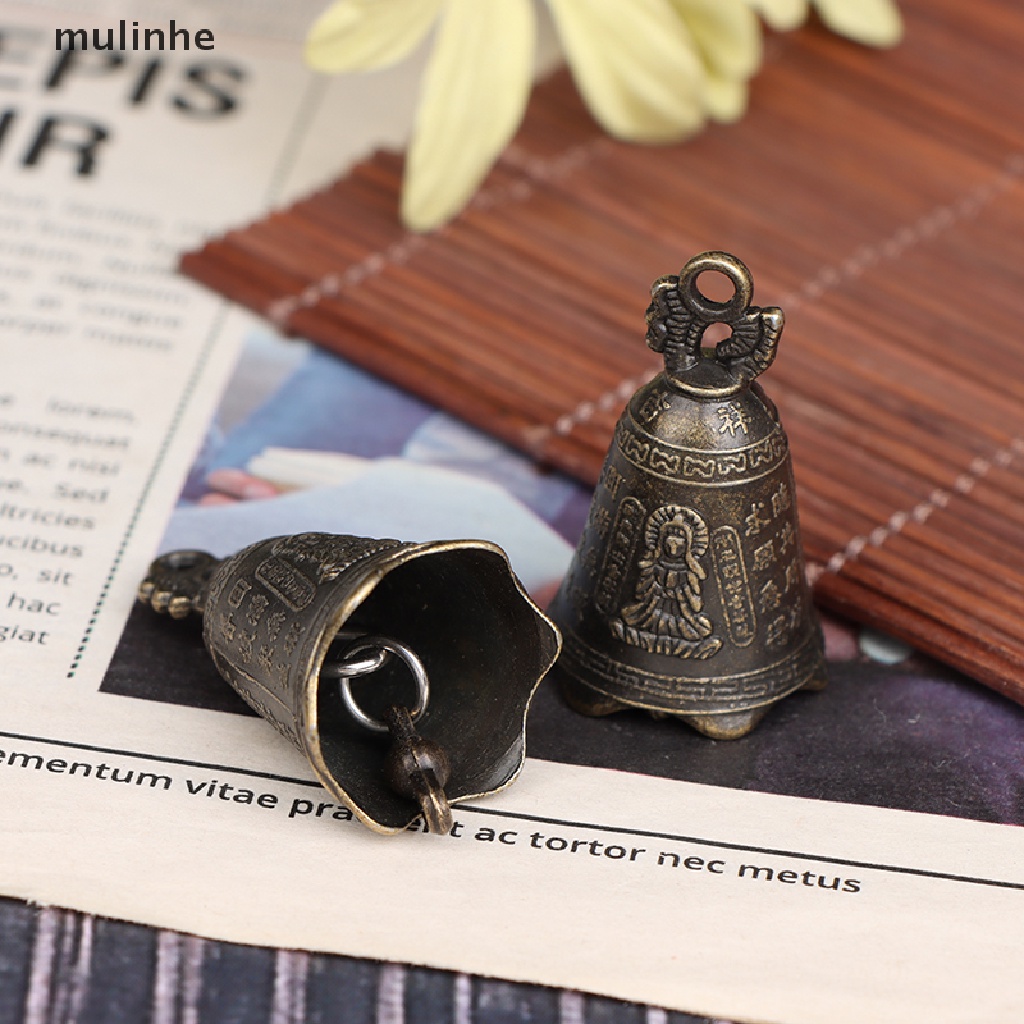 Chuông Phong Thủy Mini Điêu Khắc Họa Tiết Phật Giáo Trung Hoa Cổ Điển