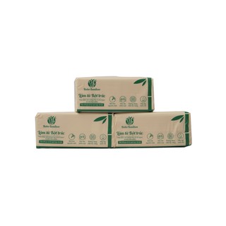 25 gói giấy ăn làm từ bột trúc siêu dai Bobo Bamboo