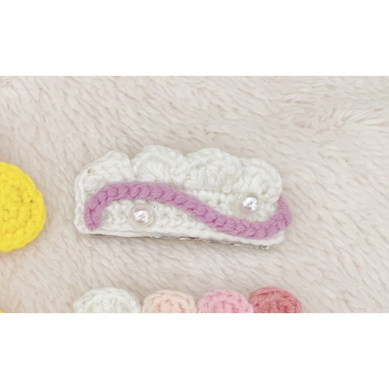 Kẹp tóc len handmade