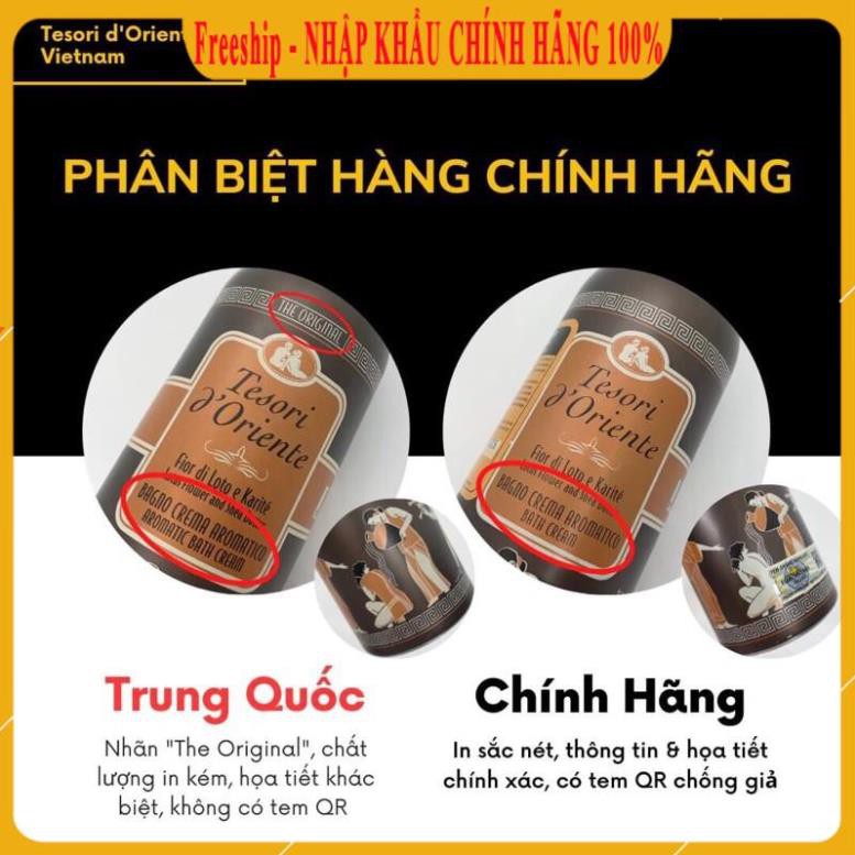 [ CHÍNH HÃNG-Freeship-NHẬP KHẨU ] Sữa tắm nước hoa Ý Tesori D'oriente, Sữa tắm xích Tesori lưu hương lâu không hắc 500ml