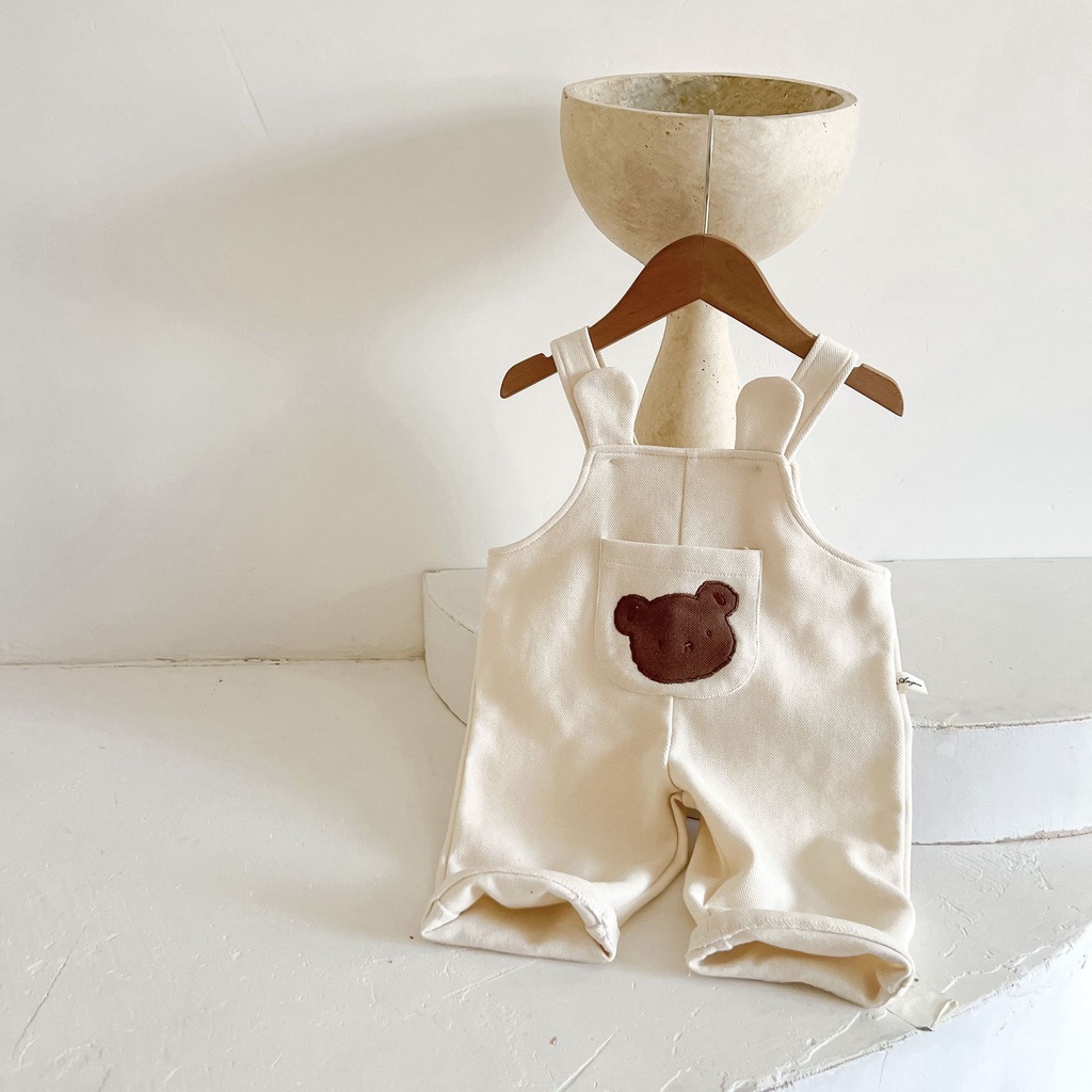 Bộ Áo Liền Quần In Hình Gấu Hoạt Hình Dành Cho Bé Sơ Sinh 0-24 Tháng Tuổi