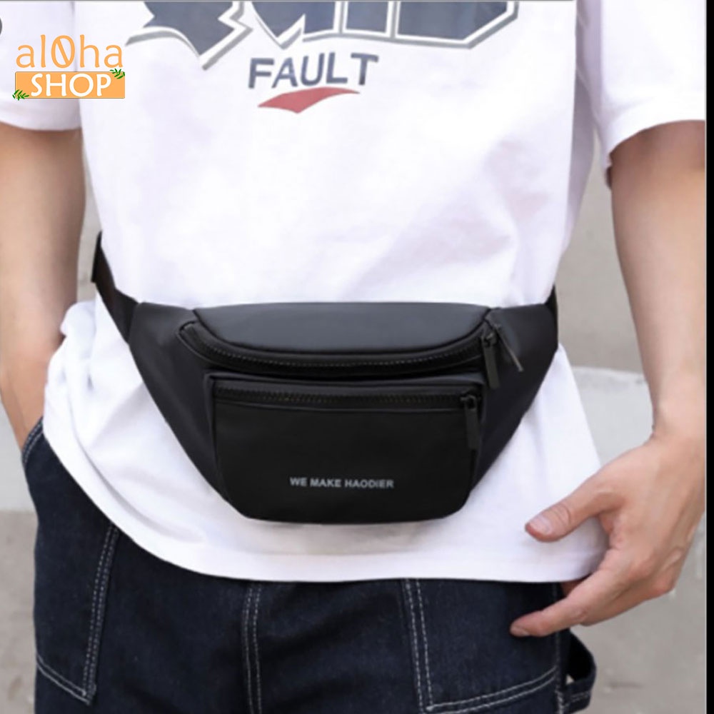 Túi bao tử - đeo chéo unisex nam nữ vải chống nước phong cách Hàn - al0ha Shop