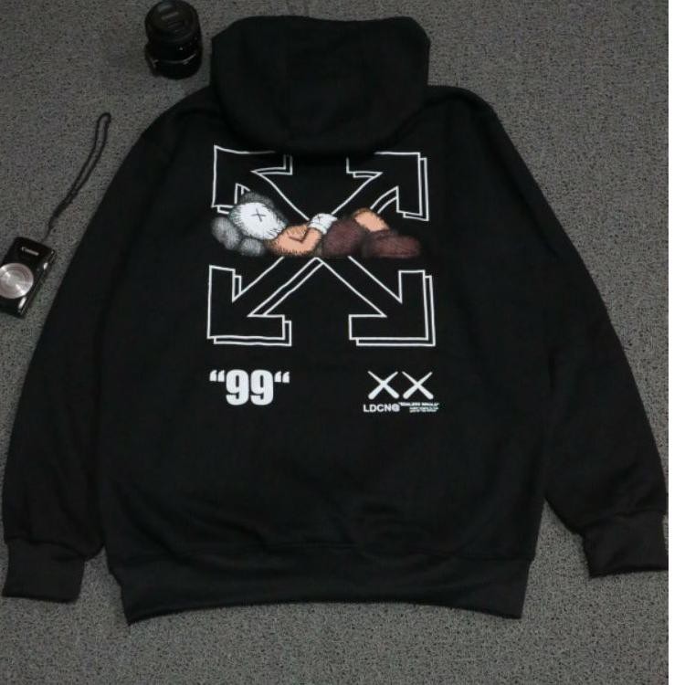 Áo Hoodie Off White In Hình Kaws 99 Thời Trang Cho Nam Nữ