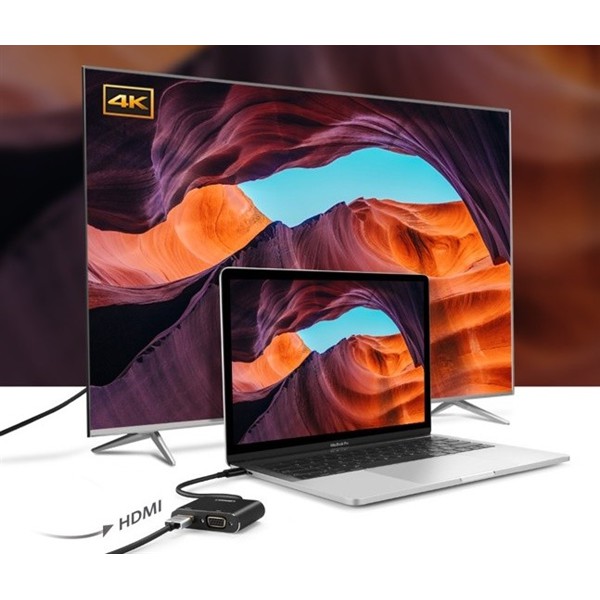 Ugreen 50318 - Cáp chuyển USB Type-C to HDMI và VGA chính hãng - Phukienleduy