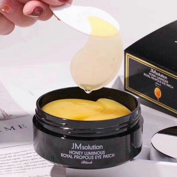 [CHÍNH HÃNG] Mặt Nạ Xóa Thâm Quầng Mắt, Ngừa Nếp Chân Chim JM Solution Honey Royal Propolis Eye Patch Black 90g/60pcs