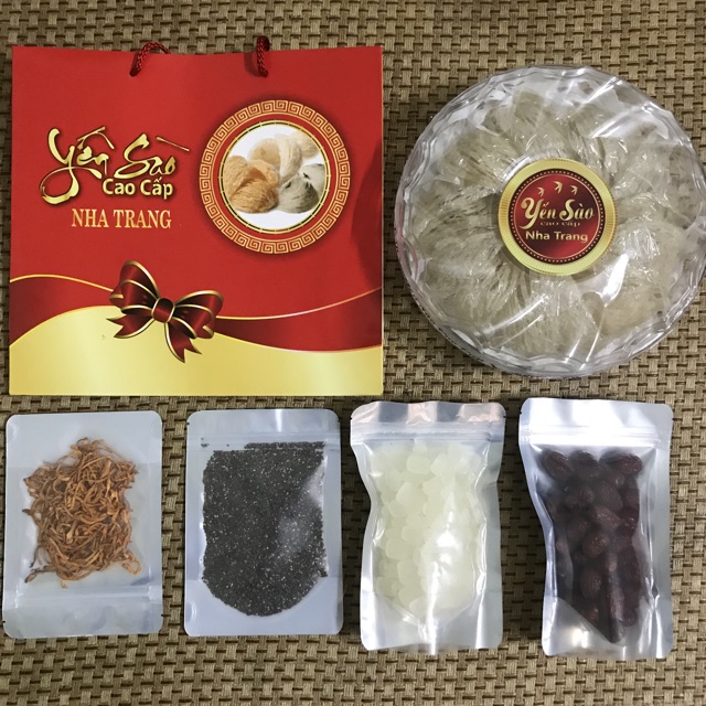 Yến sào nguyên tổ tinh chế, rút lông vip siêu sợi Nha Trang 100g +🎁🎁🎁