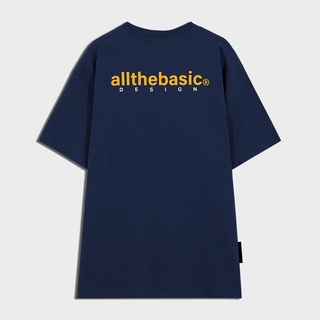 Áo thun màu xanh đen đơn giản All The Basic form rộng tay lỡ unisex dễ phối hoạt động thoải mái 01XE0019