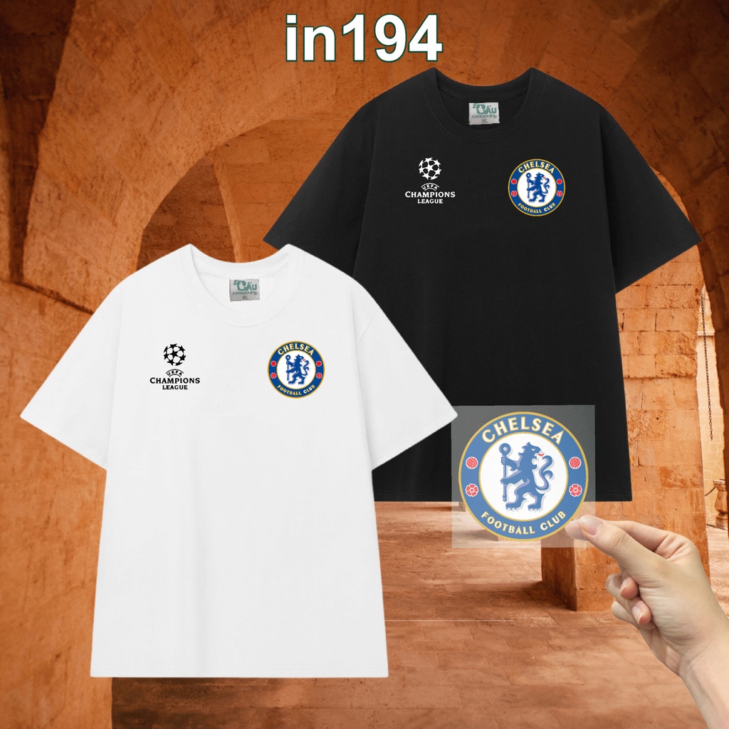 Sticker logo in194 công nghệ in pet chuyển nhiệt- ủi trực tiếp lên vải, áo - 8cm - Chelsea