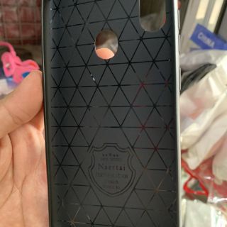 Ốp Samsung A11 dẻo đen kiểu da thời trang