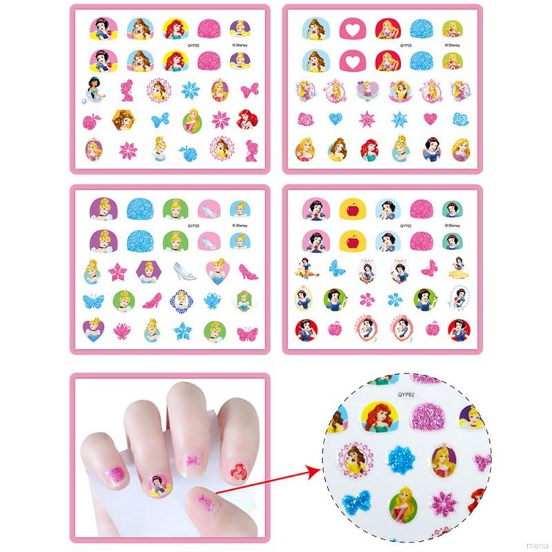 [Hàng mới về] Miếng dán trang trí móng tay họa tiết hoạt hình 3D chống nước dễ thương cho bé gái