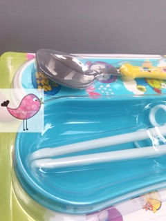 Set đũa tập gắp + thìa Edison Made in Korea